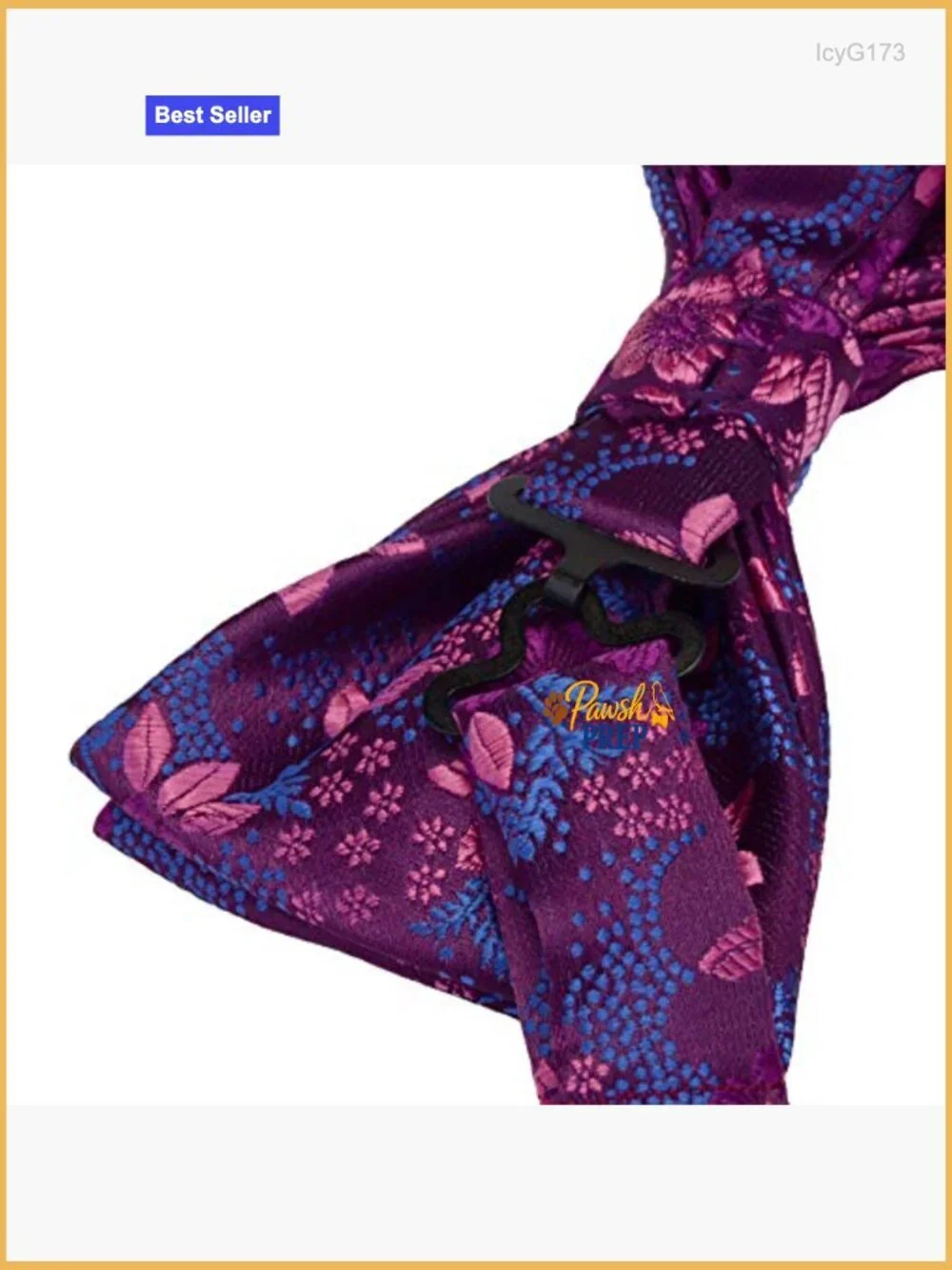 Men's Adjustable Pre-Tied Bow Tie Set with Pocket Square & Cufflinks